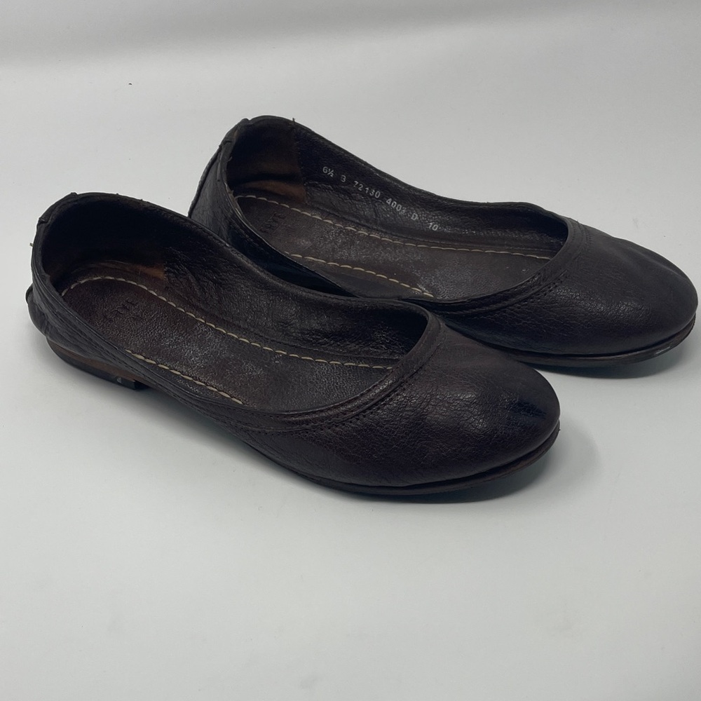 Frye Classic Brown Leather Flats - Sz 6.5
